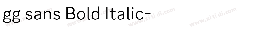 gg sans Bold Italic字体转换